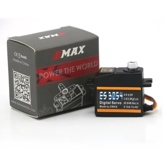 New Emax ES3054 17g 3.5kg 0.13sec 23T Metal Gear Digital Servo for RC Airplane ES3154 Upgrade
